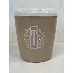 Retro Vtg  Kitchen Tea Storage Container. Part of‎ a Stackable Nest Set. Plastic